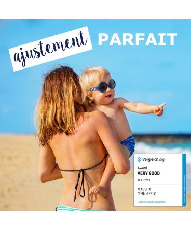 Mausito Kids Sunglasses 6-24 Months | Adjustable Strap & UV Protection | Navy Toddler Sunglasses - Buy Online on GoSupps.com