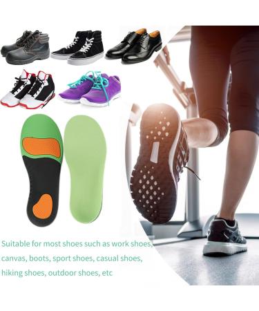 Plantar Fasciitis Arch Support Insoles - Gel Memory Foam - Green Small - Buy Online on GoSupps.com