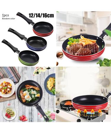 SSWERWEQ Pan Mini Frying Non-Stick Pan Fried Egg Steak Flat-Bottomed Small Frying Pan Kitchen Cooking Cookware Breakfast Utensils (Color : Blue) - Buy Online on GoSupps.com