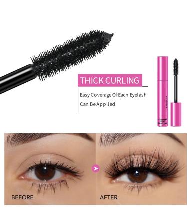 Mascara for curled eyelashes High Definition mascara for defined waterproof Mascara liquid eyelash extensions 10 ml Curling Wand Mascara for straight eyelashes create natural plump v - Buy Online on GoSupps.com