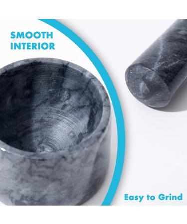 Mini Marble Pill Crusher & Grinder for Fine Powder - Ideal for Arthritic Hands - International Shipping Available - Buy Online on GoSupps.com