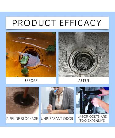 Pipe Dredging Agent Pipe Unblocking Cleaner Powerful Drainage Unblocking Cleaner (2pcs) - Buy Online on GoSupps.com