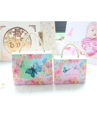 HARPERJOAN Candy Box 10pcs Beautiful Butterfly And Flower Wedding Candy Box Candy Bag Baby Shower Wedding Gift(Color : As Pictured Size : 9x7x4cm) 1 count (Pack of 1) As Pictured - Buy Online on GoSupps.com