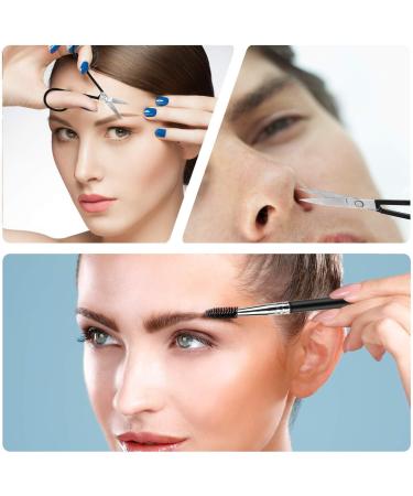 Mayki Eyebrow Tweezers Set - 6-Piece Professional Stainless Steel Beauty Tool for Precise Hair Removal & Ingrown Hair Perfect for Men & Women - Buy Online on GoSupps.com