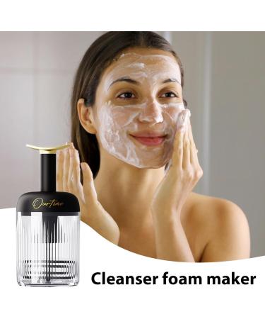 Cleanser Foamer - Transparent Manual Facial Cleanser Foamer Type Rotating Foam Maker - Portable Deep Cleansing Facial Cleansing Tools for Travel Household Rich Lather Black - Buy Online on GoSupps.com