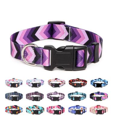 Suredoo dog collar adjustable soft & comfort nylon dog collar for small medium-sized dog puppies (s arrow) s (neck circumference 25-40 cm width 1.5 cm)