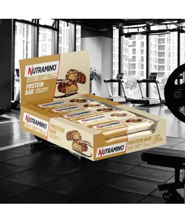Crispy vanilla and caramel high protein bar (12x 55g bars) 18g of protein in each bar. On-the-go protein snack. Low sugar protein bar. Increase muscle mass. Great taste palm oil free. - Buy Online on GoSupps.com