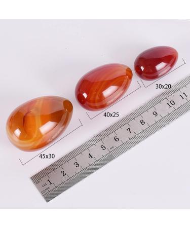 Yoni Massage Tool Set - 3-Piece Natural Agate Crystal & Carnelion for Pelvic Floor Health | Exercise & Wellness - Buy Online on GoSupps.com