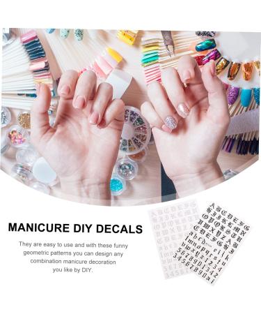 minkissy 20 Sets Nail Art Stickers Letter Nail Stickers Letter Stickers Nail DIY Decals Letters Stickers Nails Stickers White Letters Nail Stickers Halloween Nail Stickers Pvc Fashion - Buy Online on GoSupps.com