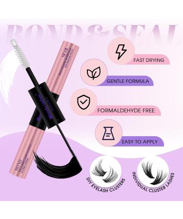 Lash Bond and Seal 2 in 1 Eyelash Extension Glue - Waterproof Long-Lasting Hold 72 Hours - DM20 Kit for DIY Lash Extensions - Buy Online on GoSupps.com
