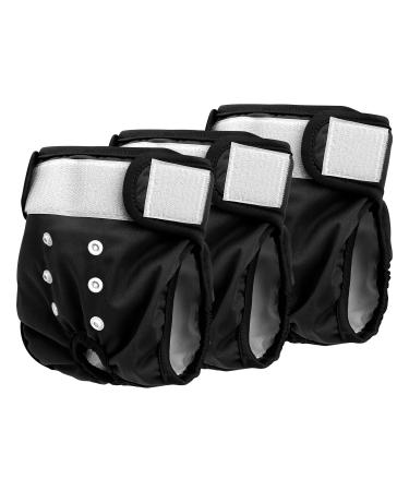 Slowton Dog diapers for bitches 3 of a piece of washable leak -safe soft -suckable and environmentally friendly fuse pants for bitches with adjustable buttons with incontinence & heat Larz L - Buy Online on GoSupps.com