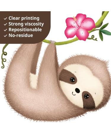 DECOWALL DS12-8074 Jungle Animal Wall Decals - Removable Safari Animal Sticker with Quotes for Kids Nursery - Buy Online on GoSupps.com