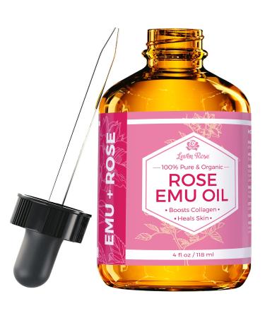 Rose Emu Oil by Leven Rose, Emu Oil with Rose 4 oz