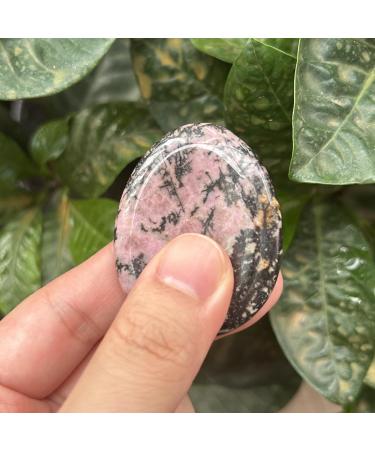 Buy Manekieko Natural Rhodonite Water Drop Chakra Thumb Worry Stone - Stress Relief & Healing Reiki Crystal Pocket Stone - Buy Online on GoSupps.com