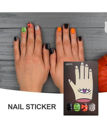 Cute Halloween Nails Press On Nails Short | False Nails With Cute Ghosts Short Square Fake Nails Halloween Ghost Press On Nails - Buy Online on GoSupps.com