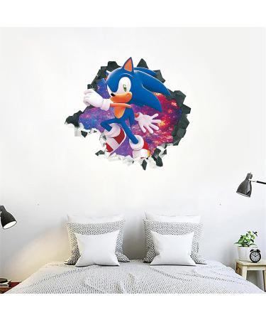 TGEJKIC Sonic The Hedgehog Cartoon 3D Broken Wall Stickers  - Buy Online on GoSupps.com