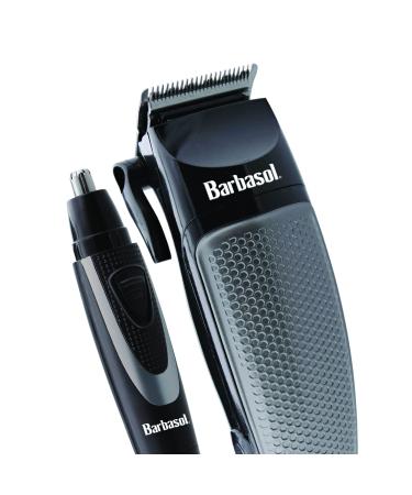 Xtreme Digital Lifestyle Accessories Barbasol Ultimate Grooming Pro Clipper Kit Stainless Steel Blades with 20 Pieces UL Certified Nose Trimmer and Hair Clipper Guide Combs