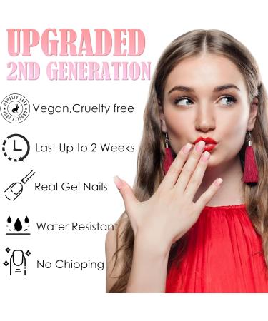 Semi Cured Gel Nails Strips 22 Stickers Nail Wraps Soft Self-Adhesive Gel Nail Stickers Salon-Quality Glitter Gel Nail Strips for Nails Manicure Require UV/LED Lamp (118-Sparkling Green) - Buy Online on GoSupps.com