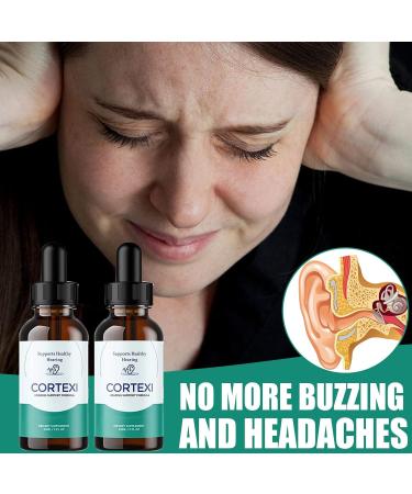 YEGE Cortexi Hearing Support Drops - Promotes Auditory Clarity & Eardrum Health - 2 Pack (2.0 Fl Oz) - Buy Online on GoSupps.com