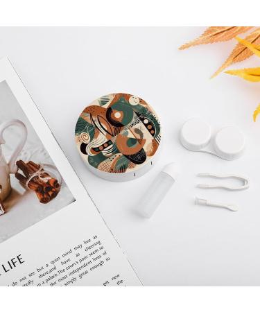 Buy Abstract Geometric Pattern Contact Lens Case - Portable Travel Storage Box - Buy Online on GoSupps.com