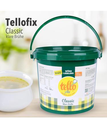 Buy Tellofix Classic Clear Delicacy Soup - 2000g Vegetable Broth & Universal Spice Agent - Low-Calorie Flavor Enhancer - International Shipping Available - Buy Online on GoSupps.com