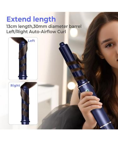 5-in-1 High-Speed Hot Air Hair Dryer Brush - 110 000 RPM 20m/s Airflow Lightweight Ionic Blow Dryer for Styling & Curling (Blue) - Shop Internationally - Buy Online on GoSupps.com