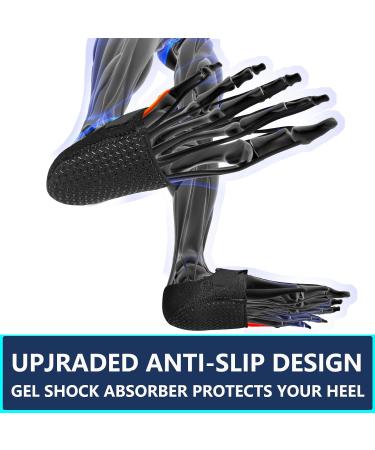 Plantar Fasciitis Gel Heel Cups - Anti-Slip Pads for Pain Relief Adjustable Protectors for Men & Women (L/XL 7.5-14 M / 7.5-13 W - Buy Online on GoSupps.com