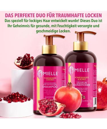 P-Beauty Pomegranate & Honey Curly Conditioner Sulfate Free - Hydration Anti-Frizz Hair Growth & Smoothness - Curl Care for Healthy Shiny Hair 355ml - Buy Online on GoSupps.com