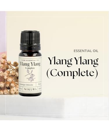 Nikura Ylang Ylang Essential Oil 30ml - 100% Pure & Natural | Ideal for Aromatherapy & Skincare | Stress Relief & Mood Boost | Vegan - Buy Online on GoSupps.com