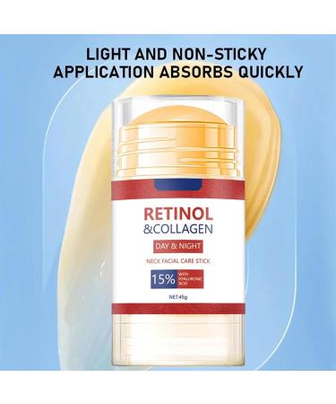 Anti-Wrinkle Moisturizing Care Stick Retinol & Collagen Face & Neck Care Stick Anti-Aging Firming Cream for Neck and D collet Tighten And Hydrate Skin Day & Night Neck Tightening Cream - Buy Online on GoSupps.com