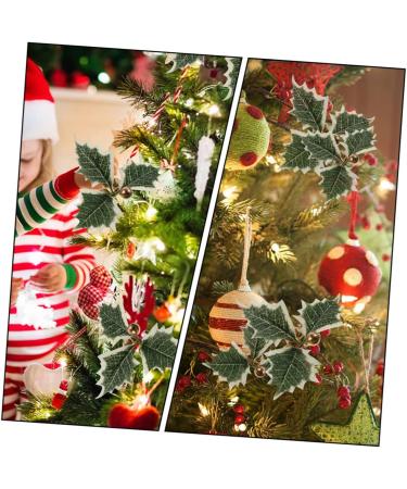 Zerodeko 60 Pcs Small Golden Fruit Green Leaves Red Christmas Plug-in Plastic Golden+redx3pcs 13.5X13.5X2.5CMx3pcs - Buy Online on GoSupps.com