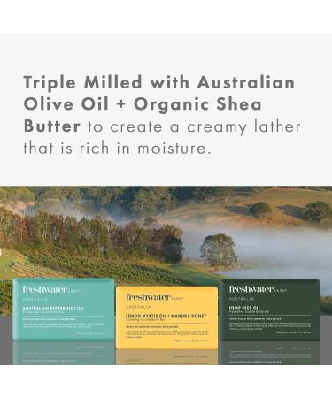 Healing Castile Body Bar - Sandalwood & Kunzea Oil | Natural Triple-Milled Soap with Organic Shea Butter | International Shipping - Buy Online on GoSupps.com