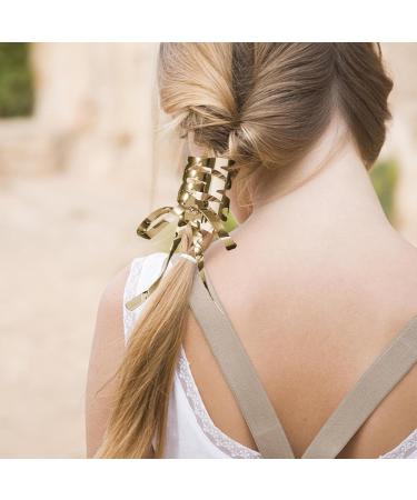 Wscwl Vintage Barrette Hair Clips - Metal Hairdos Hairpin | Hair Barrettes Accessories Bowknot Hairpin for Women Adults Kids All Ages Gold - Buy Online on GoSupps.com
