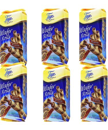 06 x Wafer Rolls with Cocoa Cream 150g | Pack of 06 - Buy Online on GoSupps.com