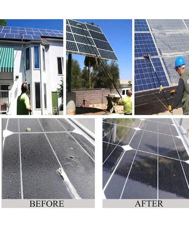 Pole Water Fed Telescopic Rod Window Cleaning for Photovoltaic Panel Cleaning Trucks Windows Window Glass Wall 55cm Brush Head 10M/33FT - Buy Online on GoSupps.com