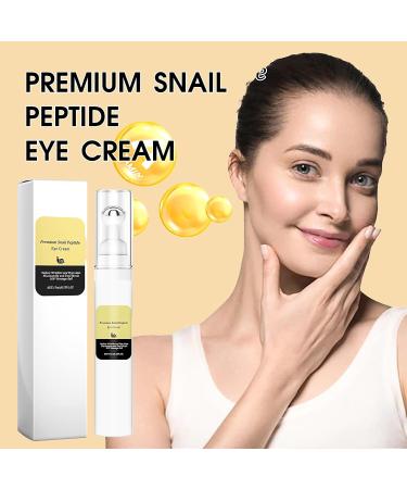 Snail Peptide Eye Cream with Snail Mucin + Niacinamide Eye Serum Roller Snail Eye Cream for Dark Circles and Puffy Eyes Under Eye Cream Anti Aging Anti Wrinkle Fine Lines Korean Skin Care - Buy Online on GoSupps.com