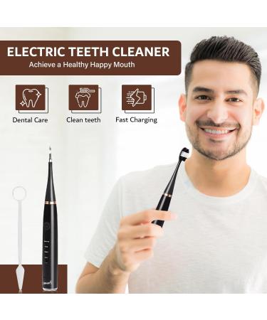 SomaA Sonic Electric Toothbrush for Adults - 5 Modes 3 Brush Heads USB Rechargeable Waterproof Travel Set - Deep Cleaning Toothbrush (Black - Buy Online on GoSupps.com