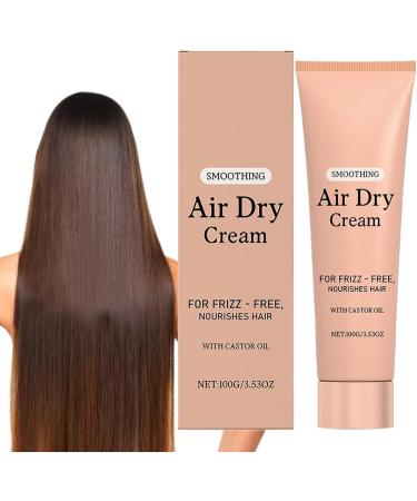 Youngwier Hair cream 100g Smoothing Air Dry Cream for Hair Conditioner Long Lasting Hydration Smoothing For Light Holding Curl Definition Silky Soft Shiny Defines Texture Appearance - Buy Online on GoSupps.com