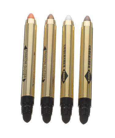 Healeved 4pcs Highlighter Eyeshadow Pencil Eyeshadow Crayon Makeup Pen Eye Shadow Makeup Cosmetics Women Cosmetics Eye Shadow Cosmetics Highlighter Pen Eye Makeup Tool Girl Makeup Supplies