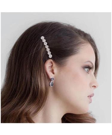 Cimenexe Bohemian Rhinestone Clip Hair Clip Crystal Hair Barrette Gold Cz Hair Pins Clips Rhinestone Flower Headwear Bridal Decorative Hair Accessories for Women and Girls Gifts