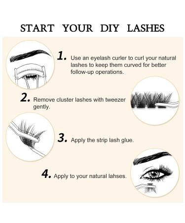 Quewel 14mm Individual Eyelashes - Natural Matte Mega C Curl | Fluffy DIY Eyelash Extensions | 1 Piece Pack - Buy Online on GoSupps.com