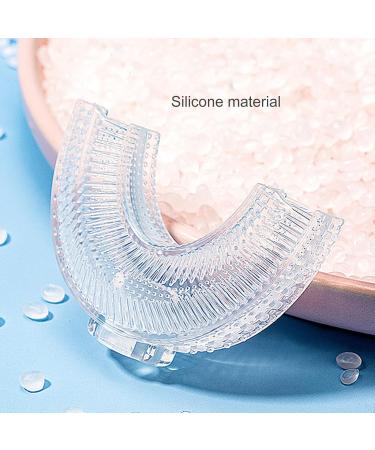 Rocket Shape Kids U-Shaped Toothbrush - Food Grade Soft Silicone Brush Head 360 Oral Teeth Cleaning Design for Toddlers and Children 1-8 Years/8-12 Years Old Pink 8-12 Years Old - Buy Online on GoSupps.com