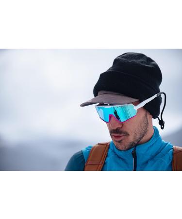 Shop Phieres Sharkbiteph Origin Unisex Sports Glasses - Eco-Friendly TPU Frame Polarized UV400 Protection Extended Ventilation - MTT WHT Pink/Gold - Buy Online on GoSupps.com