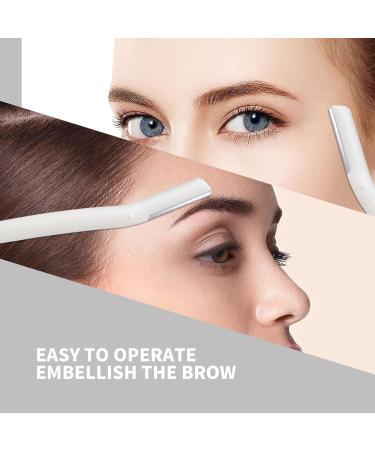 Teksome Facial Razor for Women - 8 Ergonomic Eyebrow Razors with Protective Cover | Eyebrow Formers & Dermaplaning Tool for Men & Women - International Shipping Available - Buy Online on GoSupps.com