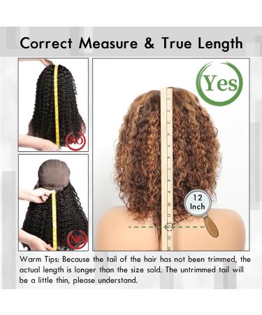 Shop Highlight Wear and Go Glueless Human Hair Wigs | 12 Inch Deep Wave Bob Wig - Honey Blonde 180% Density HD Lace - Pre Plucked & Pre Cut - Buy Online on GoSupps.com