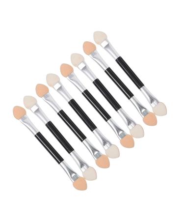 BIUDECO 20pcs Latex Eye Shadow Stick Sponge Dual Sided Eyeshadow Brush Cosmetic Makeup Plastic