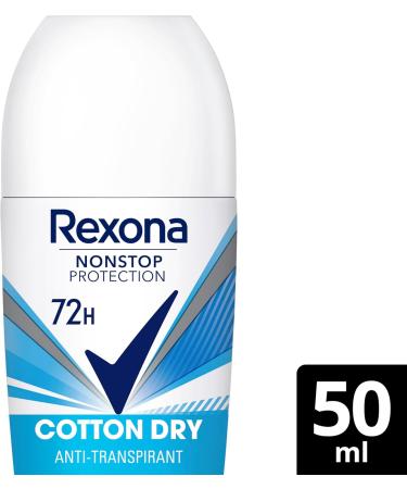 Rexona Nonstop Protection Roll-On Cotton Dry Deodorant 50 ml - Buy Online on GoSupps.com
