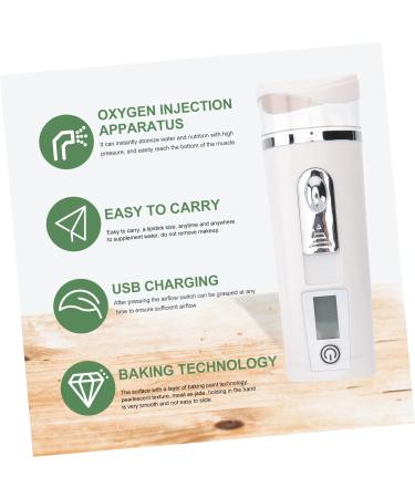 Healeved 2pcs Hydrating Instrument Handheld Mist Sprayer Handy Mini Sprayer Mini Humidifier Facial Abs White - Buy Online on GoSupps.com