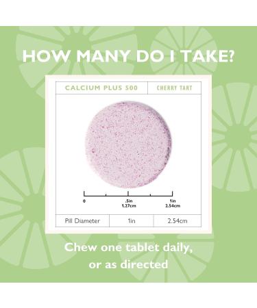 Celebrate Vitamins Calcium Plus - 500mg Calcium Citrate 333 IU Vitamin D3 & 34mg Magnesium for Post Bariatric Surgery - Gluten-Free & Sugar-Free - Cherry 90 Chewable Tablets Cherry Tart 30 Count (Pack of 1) - Buy Online on GoSupps.com