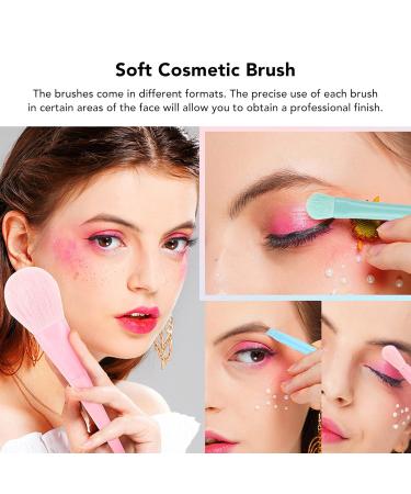 Stylish Candy Colored 17-Piece Soft Makeup Brush Set | Aluminum Tube | Perfect for Dating Parties & Outdoor Glam - Buy Online on GoSupps.com